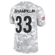 Arctic Camo Men's Aaron Shampklin Pittsburgh Steelers Limited 2024 Salute to Service Jersey