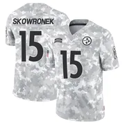 Arctic Camo Men's Ben Skowronek Pittsburgh Steelers Limited 2024 Salute to Service Jersey