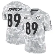 Arctic Camo Men's Brandon Johnson Pittsburgh Steelers Limited 2024 Salute to Service Jersey