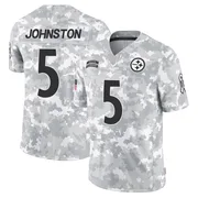 Arctic Camo Men's Cameron Johnston Pittsburgh Steelers Limited 2024 Salute to Service Jersey