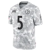 Arctic Camo Men's Cameron Johnston Pittsburgh Steelers Limited 2024 Salute to Service Jersey