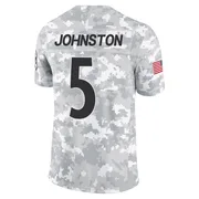 Arctic Camo Men's Cameron Johnston Pittsburgh Steelers Limited 2024 Salute to Service Jersey