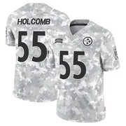 Arctic Camo Men's Cole Holcomb Pittsburgh Steelers Limited 2024 Salute to Service Jersey