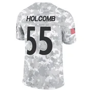 Arctic Camo Men's Cole Holcomb Pittsburgh Steelers Limited 2024 Salute to Service Jersey