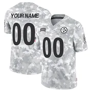 Arctic Camo Men's Custom Pittsburgh Steelers Limited 2024 Salute to Service Jersey