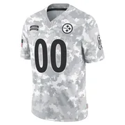 Arctic Camo Men's Custom Pittsburgh Steelers Limited 2024 Salute to Service Jersey