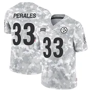 Arctic Camo Men's David Perales Pittsburgh Steelers Limited 2024 Salute to Service Jersey