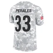 Arctic Camo Men's David Perales Pittsburgh Steelers Limited 2024 Salute to Service Jersey