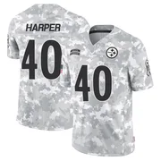 Arctic Camo Men's Devin Harper Pittsburgh Steelers Limited 2024 Salute to Service Jersey