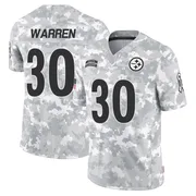 Arctic Camo Men's Jaylen Warren Pittsburgh Steelers Limited 2024 Salute to Service Jersey