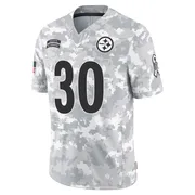 Arctic Camo Men's Jaylen Warren Pittsburgh Steelers Limited 2024 Salute to Service Jersey