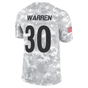 Arctic Camo Men's Jaylen Warren Pittsburgh Steelers Limited 2024 Salute to Service Jersey