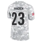 Arctic Camo Men's Joe Haden Pittsburgh Steelers Limited 2024 Salute to Service Jersey