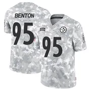 Arctic Camo Men's Keeanu Benton Pittsburgh Steelers Limited 2024 Salute to Service Jersey