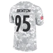 Arctic Camo Men's Keeanu Benton Pittsburgh Steelers Limited 2024 Salute to Service Jersey