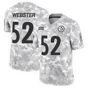 Arctic Camo Men's Mike Webster Pittsburgh Steelers Limited 2024 Salute to Service Jersey