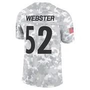 Arctic Camo Men's Mike Webster Pittsburgh Steelers Limited 2024 Salute to Service Jersey