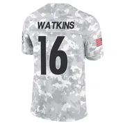 Arctic Camo Men's Quez Watkins Pittsburgh Steelers Limited 2024 Salute to Service Jersey