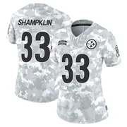 Arctic Camo Women's Aaron Shampklin Pittsburgh Steelers Limited 2024 Salute to Service Jersey