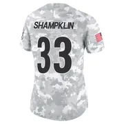 Arctic Camo Women's Aaron Shampklin Pittsburgh Steelers Limited 2024 Salute to Service Jersey