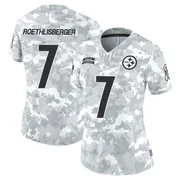 Arctic Camo Women's Ben Roethlisberger Pittsburgh Steelers Limited 2024 Salute to Service Jersey