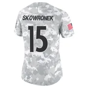 Arctic Camo Women's Ben Skowronek Pittsburgh Steelers Limited 2024 Salute to Service Jersey