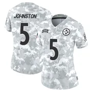 Arctic Camo Women's Cameron Johnston Pittsburgh Steelers Limited 2024 Salute to Service Jersey