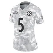 Arctic Camo Women's Cameron Johnston Pittsburgh Steelers Limited 2024 Salute to Service Jersey