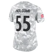 Arctic Camo Women's Cole Holcomb Pittsburgh Steelers Limited 2024 Salute to Service Jersey