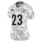 Arctic Camo Women's Damontae Kazee Pittsburgh Steelers Limited 2024 Salute to Service Jersey