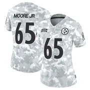 Arctic Camo Women's Dan Moore Jr. Pittsburgh Steelers Limited 2024 Salute to Service Jersey