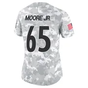 Arctic Camo Women's Dan Moore Jr. Pittsburgh Steelers Limited 2024 Salute to Service Jersey