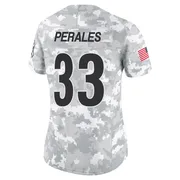 Arctic Camo Women's David Perales Pittsburgh Steelers Limited 2024 Salute to Service Jersey