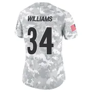 Arctic Camo Women's DeAngelo Williams Pittsburgh Steelers Limited 2024 Salute to Service Jersey