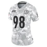 Arctic Camo Women's DeMarvin Leal Pittsburgh Steelers Limited 2024 Salute to Service Jersey