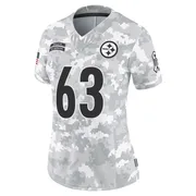 Arctic Camo Women's Dermontti Dawson Pittsburgh Steelers Limited 2024 Salute to Service Jersey