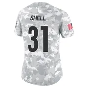 Arctic Camo Women's Donnie Shell Pittsburgh Steelers Limited 2024 Salute to Service Jersey