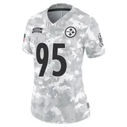 Arctic Camo Women's Greg Lloyd Pittsburgh Steelers Limited 2024 Salute to Service Jersey