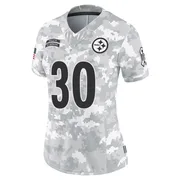 Arctic Camo Women's Jaylen Warren Pittsburgh Steelers Limited 2024 Salute to Service Jersey