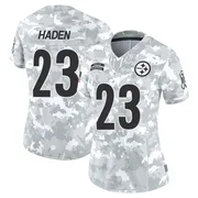 Arctic Camo Women's Joe Haden Pittsburgh Steelers Limited 2024 Salute to Service Jersey