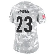 Arctic Camo Women's Joe Haden Pittsburgh Steelers Limited 2024 Salute to Service Jersey