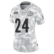 Arctic Camo Women's Joey Porter Jr. Pittsburgh Steelers Limited 2024 Salute to Service Jersey