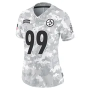 Arctic Camo Women's Larry Ogunjobi Pittsburgh Steelers Limited 2024 Salute to Service Jersey