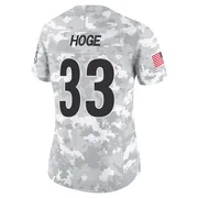 Arctic Camo Women's Merril Hoge Pittsburgh Steelers Limited 2024 Salute to Service Jersey