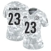 Arctic Camo Women's Mike Wagner Pittsburgh Steelers Limited 2024 Salute to Service Jersey