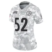 Arctic Camo Women's Mike Webster Pittsburgh Steelers Limited 2024 Salute to Service Jersey