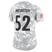 Arctic Camo Women's Mike Webster Pittsburgh Steelers Limited 2024 Salute to Service Jersey