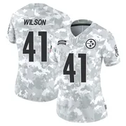 Arctic Camo Women's Payton Wilson Pittsburgh Steelers Limited 2024 Salute to Service Jersey