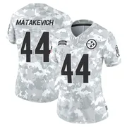 Arctic Camo Women's Tyler Matakevich Pittsburgh Steelers Limited 2024 Salute to Service Jersey