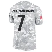 Arctic Camo Youth Ben Roethlisberger Pittsburgh Steelers Limited 2024 Salute to Service Jersey